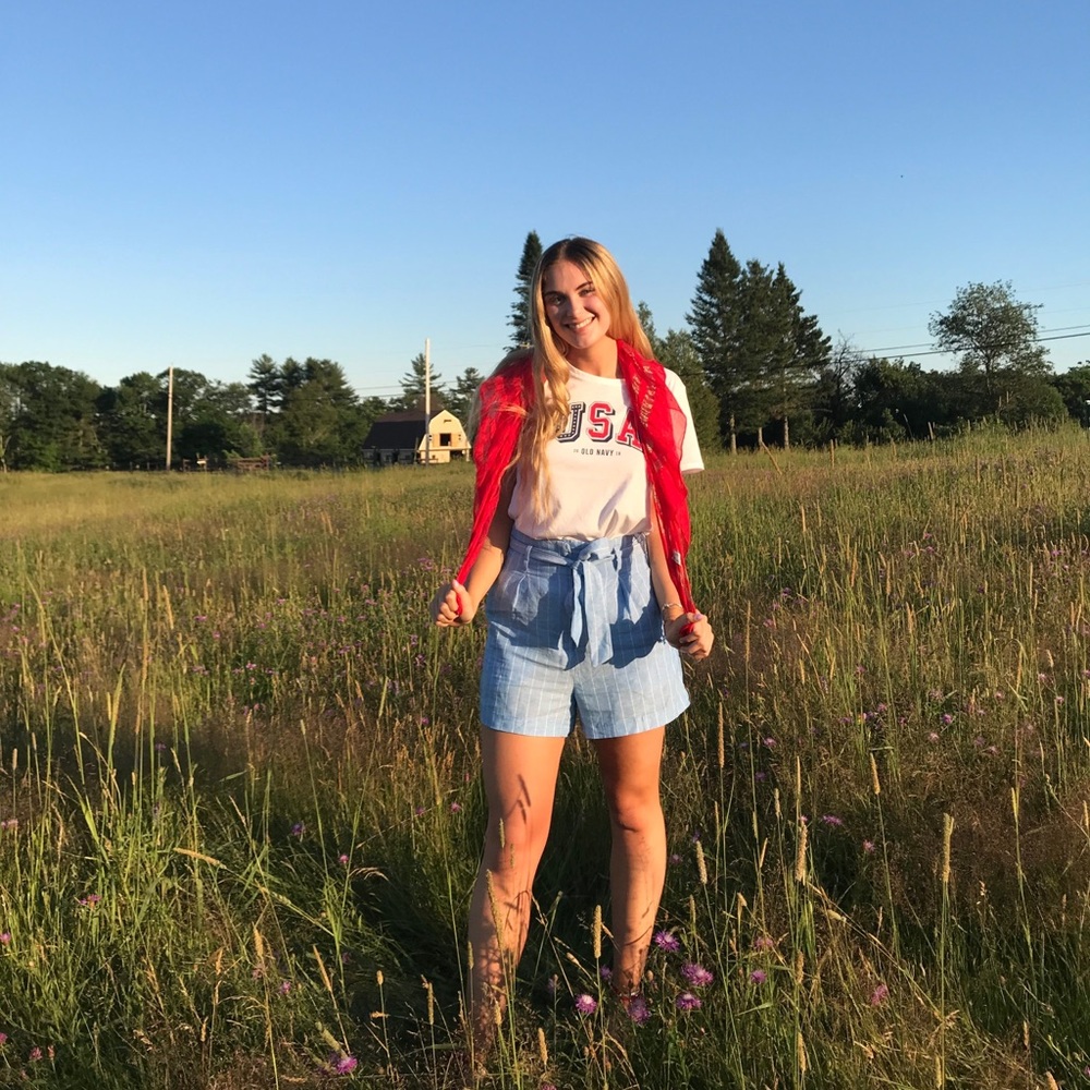 H&M Blue Shorts with Belt